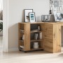 Armario con ruedas madera ingeniería roble artisan 60x35x75 cm von , Schließfächer und Lagerschränke - Ref: Foro24-856657, Pr...