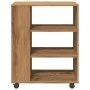 Armario con ruedas madera ingeniería roble artisan 60x35x75 cm von , Schließfächer und Lagerschränke - Ref: Foro24-856657, Pr...