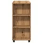 Armario con ruedas madera ingeniería roble artisan 60x35x75 cm von , Schließfächer und Lagerschränke - Ref: Foro24-856657, Pr...