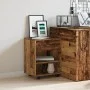 Armario con ruedas madera de ingeniería envejecida 46x36x59 cm by , Lockers and storage cabinets - Ref: Foro24-856660, Price:...