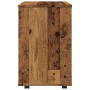 Armario con ruedas madera de ingeniería envejecida 46x36x59 cm de , Taquillas y armarios de almacenamiento - Ref: Foro24-8566...
