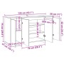 Aparador de madera de ingeniería envejecida 135x41x75 cm by , Sideboards - Ref: Foro24-856790, Price: 168,20 €, Discount: %
