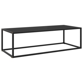 Schwarzer Couchtisch mit schwarzem Glas 120x50x35 cm von vidaXL, Couchtisch - Ref: Foro24-322884, Preis: 95,19 €, Rabatt: %