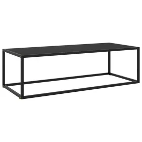 Schwarzer Couchtisch mit schwarzem Glas 120x50x35 cm von vidaXL, Couchtisch - Ref: Foro24-322884, Preis: 88,23 €, Rabatt: %