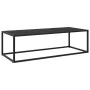 Mesa de centro negra con vidrio negro 120x50x35 cm de vidaXL, Mesas de centro - Ref: Foro24-322884, Precio: 87,58 €, Descuent...