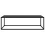 Black coffee table with black glass 120x50x35 cm by vidaXL, Coffee table - Ref: Foro24-322884, Price: 95,08 €, Discount: %