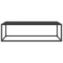 Mesa de centro negra con vidrio negro 120x50x35 cm de vidaXL, Mesas de centro - Ref: Foro24-322884, Precio: 87,58 €, Descuent...