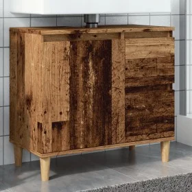 Armario de lavabo baño madera ingeniería envejecida 65x33x60 cm by , bathroom vanities - Ref: Foro24-857120, Price: 72,07 €, ...