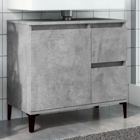 Mueble de lavabo madera ingeniería gris hormigón 65x33x60 cm von , Badezimmerwaschtische - Ref: Foro24-857122, Preis: 69,50 €...