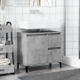 Mueble de lavabo madera ingeniería gris hormigón 65x33x60 cm by , bathroom vanities - Ref: Foro24-857122, Price: 66,48 €, Dis...