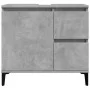 Mueble de lavabo madera ingeniería gris hormigón 65x33x60 cm von , Badezimmerwaschtische - Ref: Foro24-857122, Preis: 69,50 €...