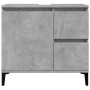 Mueble de lavabo madera ingeniería gris hormigón 65x33x60 cm by , bathroom vanities - Ref: Foro24-857122, Price: 66,48 €, Dis...