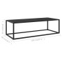 Black coffee table with black glass 120x50x35 cm by vidaXL, Coffee table - Ref: Foro24-322884, Price: 95,08 €, Discount: %