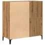 Mueble para discos madera ingeniería roble artisan 84,5x38x89cm de , Almacenamiento para CD y DVD - Ref: Foro24-857174, Preci...
