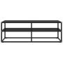 TV-Schrank schwarz mit schwarzem Glas 120x40x40 cm von vidaXL, TV-Möbel - Ref: Foro24-322860, Preis: 120,20 €, Rabatt: %