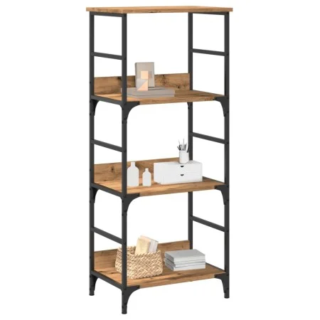 Estantería de madera de ingeniería roble artisan 50x33x117,5 cm de , Estanterías - Ref: Foro24-857467, Precio: 65,93 €, Descu...