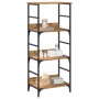 Estantería de madera de ingeniería roble artisan 50x33x117,5 cm by , Shelves - Ref: Foro24-857467, Price: 67,38 €, Discount: %