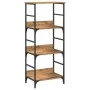 Estantería de madera de ingeniería roble artisan 50x33x117,5 cm de , Estanterías - Ref: Foro24-857467, Precio: 65,93 €, Descu...