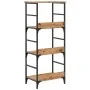 Estantería de madera de ingeniería roble artisan 50x33x117,5 cm de , Estanterías - Ref: Foro24-857467, Precio: 65,93 €, Descu...