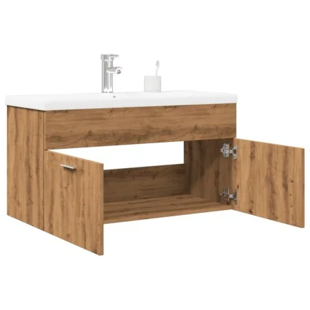 Mueble de baño con lavabo integrado roble artisan de , Muebles de baño - Ref: Foro24-3328586, Precio: 217,85 €, Descuento: %