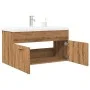 Mueble de baño con lavabo integrado roble artisan de , Muebles de baño - Ref: Foro24-3328586, Precio: 217,85 €, Descuento: %