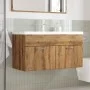 Mueble de baño con lavabo integrado roble artisan de , Muebles de baño - Ref: Foro24-3328586, Precio: 217,85 €, Descuento: %