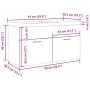 Mueble de baño con lavabo integrado roble artisan de , Muebles de baño - Ref: Foro24-3328586, Precio: 217,85 €, Descuento: %