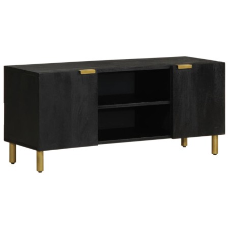 Mueble de TV madera de ingeniería negro 105x33x46 cm by , CD and DVD storage - Ref: Foro24-4017648, Price: 98,93 €, Discount: %