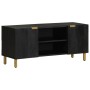 Mueble de TV madera de ingeniería negro 105x33x46 cm by , CD and DVD storage - Ref: Foro24-4017648, Price: 98,93 €, Discount: %
