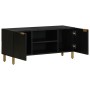 Mueble de TV madera de ingeniería negro 105x33x46 cm by , CD and DVD storage - Ref: Foro24-4017648, Price: 98,93 €, Discount: %