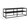TV-Schrank schwarz mit schwarzem Glas 120x40x40 cm von vidaXL, TV-Möbel - Ref: Foro24-322860, Preis: 120,20 €, Rabatt: %