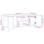 Mueble de TV madera de ingeniería negro 105x33x46 cm by , CD and DVD storage - Ref: Foro24-4017648, Price: 98,93 €, Discount: %