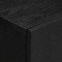 Aparador de madera de ingeniería negro 60x33x75 cm von , CD- und DVD-Speicher - Ref: Foro24-4017674, Preis: 106,13 €, Rabatt: %