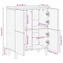 Aparador de madera de ingeniería negro 60x33x75 cm von , CD- und DVD-Speicher - Ref: Foro24-4017674, Preis: 104,69 €, Rabatt: %