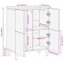 Aparador de madera de ingeniería negro 60x33x75 cm von , CD- und DVD-Speicher - Ref: Foro24-4017674, Preis: 106,13 €, Rabatt: %