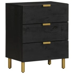 Mesita de noche madera de ingeniería negra 50x33x62 cm by , Nightstands - Ref: Foro24-4017657, Price: 112,49 €, Discount: %