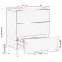 Mesita de noche madera de ingeniería negra 50x33x62 cm von , Nachttische - Ref: Foro24-4017657, Preis: 113,20 €, Rabatt: %