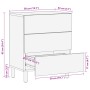 Mesita de noche madera de ingeniería negra 50x33x62 cm von , Nachttische - Ref: Foro24-4017657, Preis: 124,91 €, Rabatt: %