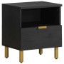Mesita de noche madera maciza de ingeniería negra 40x33x46 cm by , Nightstands - Ref: Foro24-4017655, Price: 106,26 €, Discou...
