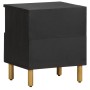 Mesita de noche madera maciza de ingeniería negra 40x33x46 cm by , Nightstands - Ref: Foro24-4017655, Price: 106,26 €, Discou...