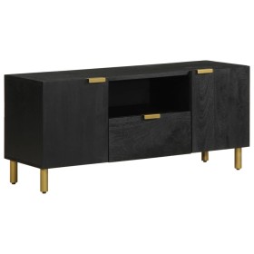 Mueble de TV madera de ingeniería negro 105x33x46 cm by , CD and DVD storage - Ref: Foro24-4017662, Price: 114,47 €, Discount: %