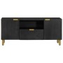 Mueble de TV madera de ingeniería negro 105x33x46 cm by , CD and DVD storage - Ref: Foro24-4017662, Price: 114,47 €, Discount: %