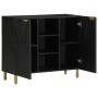 Aparador de madera de ingeniería negro 90x33x75 cm by , CD and DVD storage - Ref: Foro24-4017676, Price: 174,18 €, Discount: %