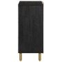 Aparador de madera de ingeniería negro 90x33x75 cm by , CD and DVD storage - Ref: Foro24-4017676, Price: 174,18 €, Discount: %