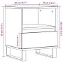 Mesitas de noche 2 uds madera ingeniería envejecida 40x35x50 cm de , Mesitas de noche - Ref: Foro24-857377, Precio: 99,40 €, ...