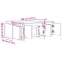 Mueble de TV madera ingeniería madera envejecida 120x30x40,5 cm von , TV-Möbel - Ref: Foro24-856786, Preis: 75,12 €, Rabatt: %
