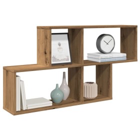 Estante de pared madera ingeniería roble artisian 100x18x53 cm de , Estantes y estanterías - Ref: Foro24-856593, Precio: 39,1...
