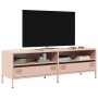 Mueble para TV acero laminado en frío rosa 135x39x43,5 cm de , Muebles TV - Ref: Foro24-851335, Precio: 134,56 €, Descuento: %