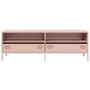 Mueble para TV acero laminado en frío rosa 135x39x43,5 cm de , Muebles TV - Ref: Foro24-851335, Precio: 134,56 €, Descuento: %