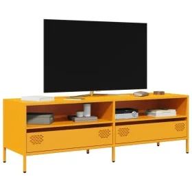 Mueble para TV acero laminado en frío amarillo 135x39x43,5 cm von , TV-Möbel - Ref: Foro24-851337, Preis: 133,58 €, Rabatt: %